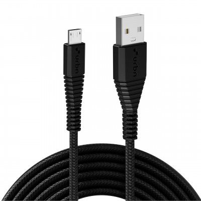 URBN Micro USB 3.4 Amp | 20W Fast Charging Cable | Unbreakable Rugged & Nylon Braided | Length (5 Feet)