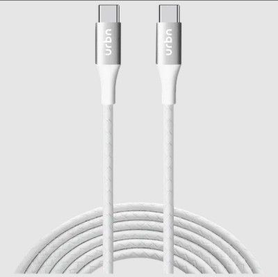 urbn Type C to Type C 3.9 Feet (1.2M) Cable (Tangle Free Design, White)