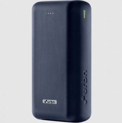 urbn Ultra Compact 27000 mAh 65W Fast Charging Power Bank (2 Type A, 1 Type C & Micro USB Ports, Quick Charge, Blue)