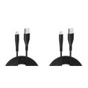 URBN USB Micro 3.4A Fast Charging Cable - 5ft, Unbreakable Nylon Braided, Quick Charge Compatible with Samsung & Micro USB Devices, Data Transfer, Tangle-Free - Black (Pack of 2)...