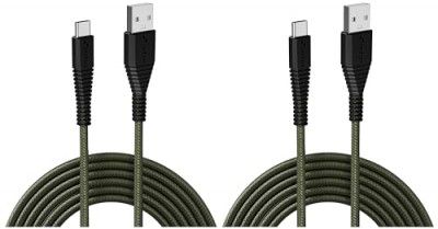 URBN USB Type-C 3.4A Fast Charging Cable (5ft) - Unbreakable Nylon Braided - Rugged Cable - Camo