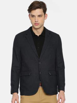 U.S. Polo Assn. Self Design Single Breasted Casual Men Blazer