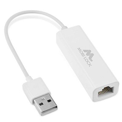 USB Ethernet (LAN) Network Adapter Compatible with Laptops, and All USB 2.0 Compatible Computers Including Windows 7 to 11, Vista, All Mac OS X, and macOS - by Mobi Lock
