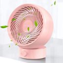 USB Table Fan, Small Portable Desktop Fan with Strong Wind, Quiet Operation Personal Mini Fan for Home Office Bedroom Kitchen Table and Desktop (Pink)...