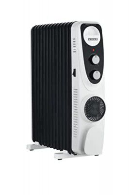 USHA 4209 FU PTC U Shaped 9 Fin Oil Filled Radiator Room Heater (Black),2700 Watts