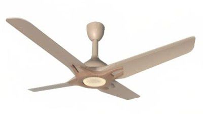 USHA Aerolux EX7 1320mm Ceiling Fan With Built in 3 Colour Changable LED Underlight and RF Remote Control 4 Blade (coffee Brown)
