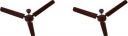 USHA Aerostyle pack of 2 1200 mm 3 Blade Ceiling Fan ...