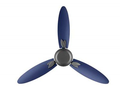 USHA Bloom Magnolia 1250mm|BEE Star Rated | Goodbye Dust Ceiling Fan | 2 Year Warranty | (Sparkle Grey & Blue)