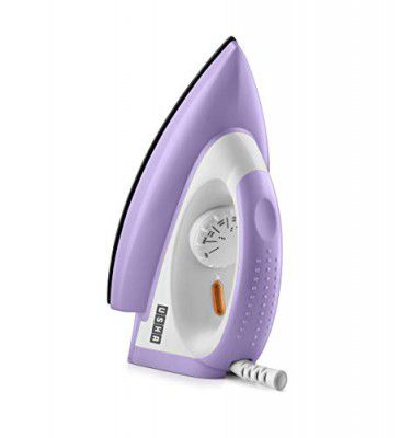 USHA EI Armor 1100 Watts Dry Iron Plastic With Black Weilburger Soleplate (Purple), 1100 Watt