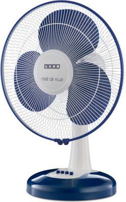 USHA Mist Air Flo with 2 Year Warranty 400 mm Table Fan (Dark Blue | Pack of 1)