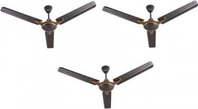 USHA Racer Chrome PACK OF 3 1200 mm 3 Blade Ceiling Fan