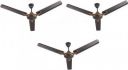 USHA Racer Chrome PACK OF 3 1200 mm 3 Blade Ceiling Fan...