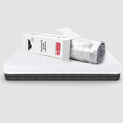 Usha Shriram Ortho Sense 3 Zoned PCM at Factory Rate Cooling Memory Foam Single 6 Inch Roll Packed Mattress,(72x36x6)