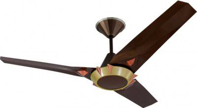 USHA Upsilon Beta 5 Star 1200 mm 3 Blade Ceiling Fan (Sepia Brown | Pack of 1)