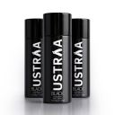 Ustraa Black Deodorant for Men - 3 x 150ml - Strong and Intense Fragrance (Set Of 3)...