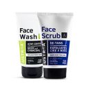 Ustraa De-Tan Face Scrub for Men, 100g | - With Neem & Charcoal - 100g - Oil control, Prevents Acne| Keeps Face Non-Oily | No SLS...