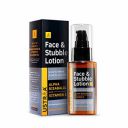 Ustraa Face & Stubble Lotion 60 ml - for Beard Softening, Dermatologically Tested, with Vitamin E & Almond Oil...