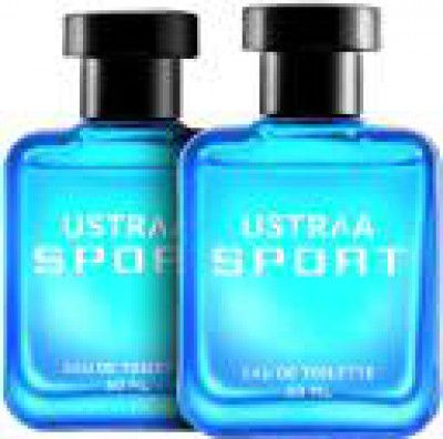 USTRAA Sport EDT Perfume - Set of 2 Eau de Toilette - 100 ml  (For Men)