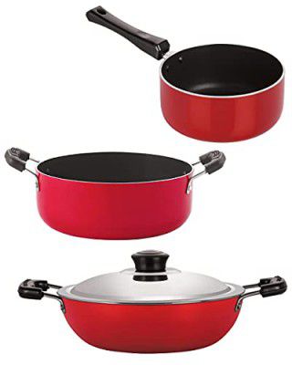 Nirlon Non Stick Kitchenware Cooking Utencil Combo Set of 3 Pieces 
