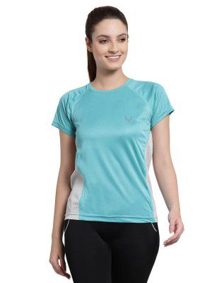 UZARUS Womens Dry Fit Workout Top Sports Gym T-Shirt