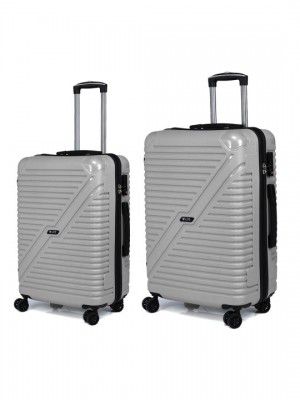 V By Verage Horizon Set Of 2 Textured Hard-Sided Trolley Bags