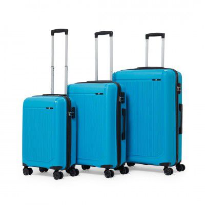 V by Verage Megatron Set of 3 Pcs, Luggage Trolley (S+M+L, Teal)
