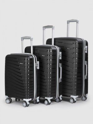 V By Verage Set of 3 Starlink 360 Degree Rotation Hard Trolley Bags