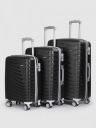 V By Verage Set of 3 Starlink 360 Degree Rotation Hard Trolley Bags...