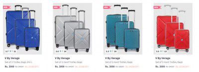 84% Off - Verage Luggage (Set Of 3) At Rs.3749