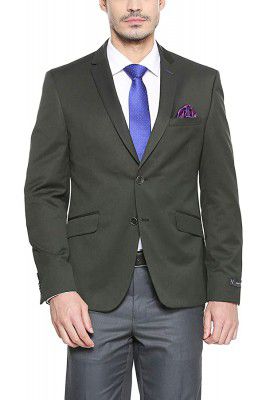 V Dot Mens Notch Lapel Regular Fit Blazer