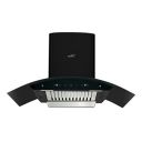 V-Guard A20 BL180 Kitchen Chimney with 1200m³/hr Suction, Intelligent Auto Clean, Curved Glass, Baffle Filter, Motion Sensor Controls, Oil Collector Tray, LED Light (Black)...