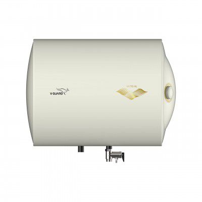 V-Guard Victo HL 25 Litre Horizontal Geyser | White | Advanced Multi-layered Safety Features | Titanium Enriched Ani-Corrosive Tank Coating | Suitable For High-rise Buildings and Hard Water | 2 Years 
