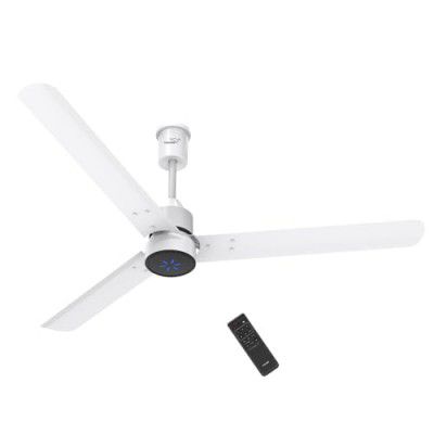 V Guard Zenair Pro BLDC Ceiling Fan 1200 mm | BEE 5-Star Energy Saving | High-Speed BLDC Motor (370 RPM) | Remote Control with 6 Speeds | UI LED speed indicator | 2-Year Warranty | White