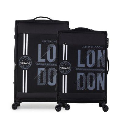 V Lite - Moscow Combo Set of 2 (Medium + Large) Softside Trolley Bag, Check-in 24" &28" Expandable Suitcase