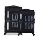 V Lite - Moscow Combo Set of 2 (Medium + Large) Softside Trolley Bag, Check-in 24" &28" Expandable Suitcase...