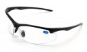 V.W.E. Rx-Bifocal High Performance Sport Protective Safety Glasses Bifocal - Clear Lens Reader Reading Glasses - Ansi Z87.1 Certified (Gloss Black, 1.00)...