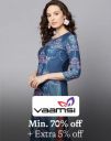 Vaamsi Printed Kurti @ Minimum 70% Off + Extra 5% Off...