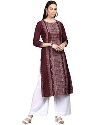 Vaamsi Womens Crepe Regular Kurta