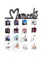 VAH MOMENT Words Hanging Photo Display Picture Frame Collage Picture Display Organizer with Wood Clips for Wall Decor Hanging Photos Prints and Artwork...