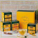 Vahdam Organic Wellness Kit - Set of 4 Teas Turmeric Herbal Tea Bags Box  (60 Bags)...