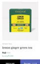 Vahdam Teas lemon ginger green tea...