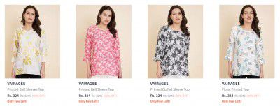 Vairagee Women's Clothings Upto 90% Off 