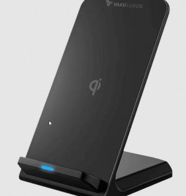 Vaku Luxos Unity II 15W Wireless Charging Stand for iOS, Android (Qi Certified, Dual Viewing Angles, Black)