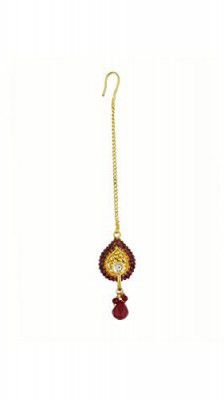 Vama Fashions Borla Mang teeka tika Mangtika Maang Tikka Traditional