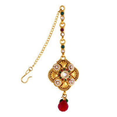 Vama Fashions Papadbilla Mang teeka tika Maangtika Maang Tikka for Women Stylish Latest