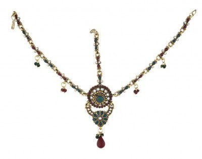 Vama Fashions Tikka Matha Patti Mangtika Stone Traditional Damini For Women