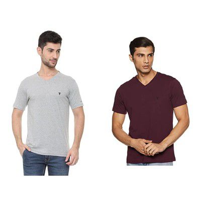 Van Heusen Athleisure Mens Solid Regular Fit T-Shirt 