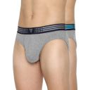 Van Heusen Men Anti Bacterial Briefs - 100% Combed Cotton - Pack of 2 - Colour Fresh, Moisture Wicking...