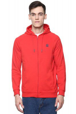 Van Heusen Men Cotton Regular Fit Hooded Sweatshirt
