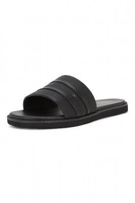 Van Heusen Men's Black Slipper-9 Kids UK (VHSCFRGFF004235 43 EU)